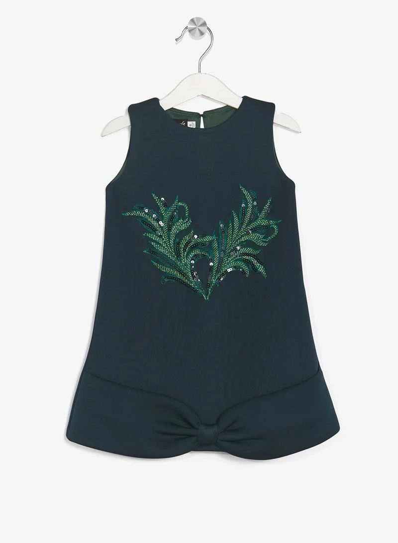 Little Cut Sleeves With Bow Design