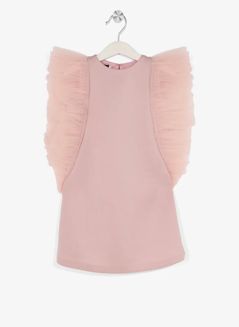 Little Ruffle Shoulder Dress