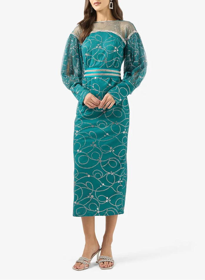 Embellished Evening Dress