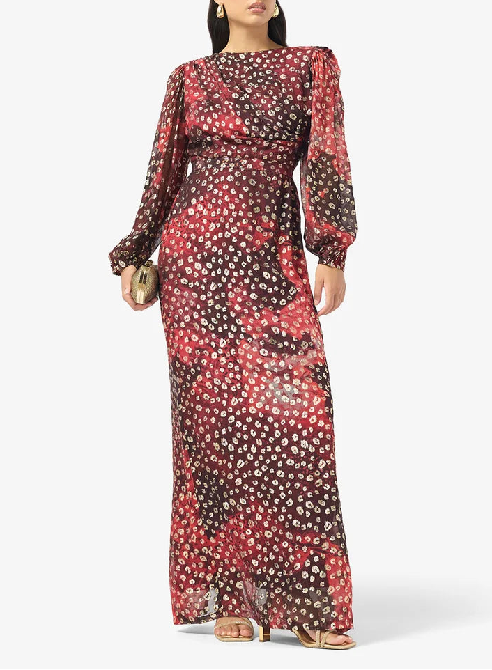 Puff Sleeve Belted Dress