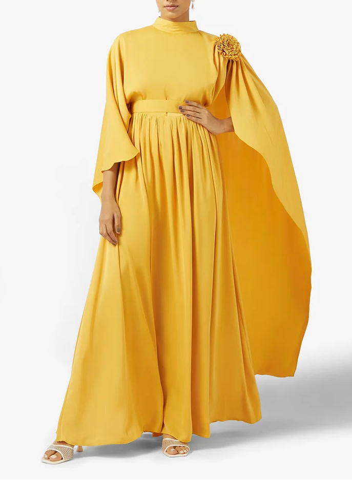 Embellished Silk Maxi Dress