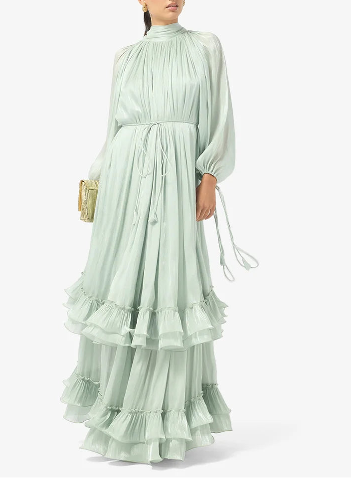 Ruffle Detailed Maxi Dress