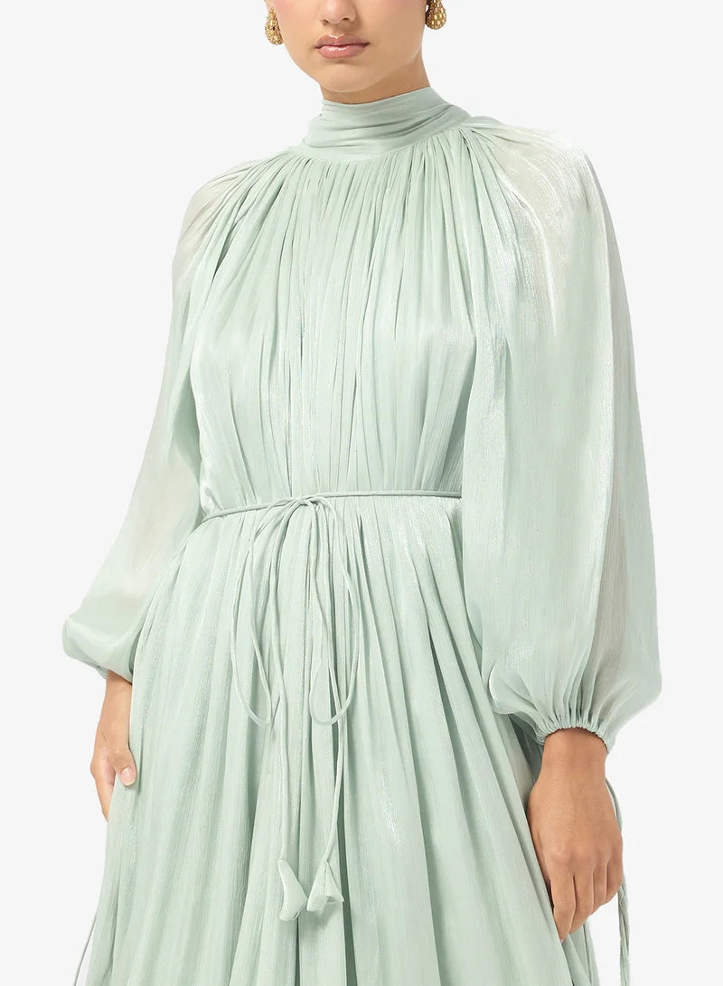 Ruffle Detailed Maxi Dress
