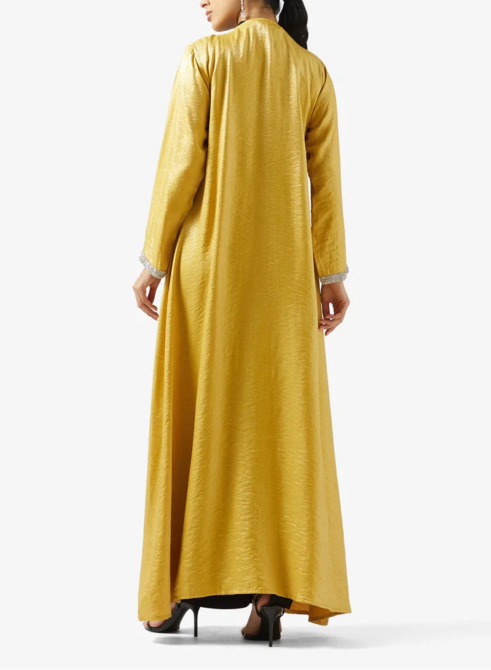 V neck With Sequin Abaya