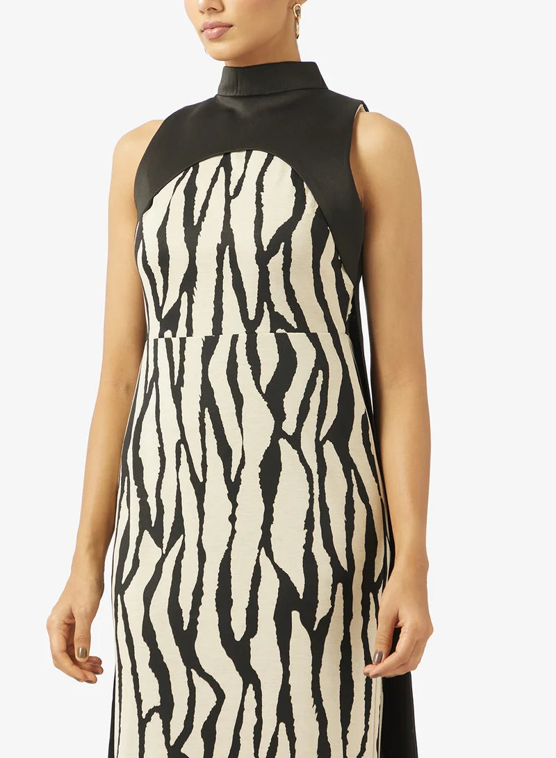 High Neck Maxi Dress