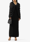 V neck Maxi Dress