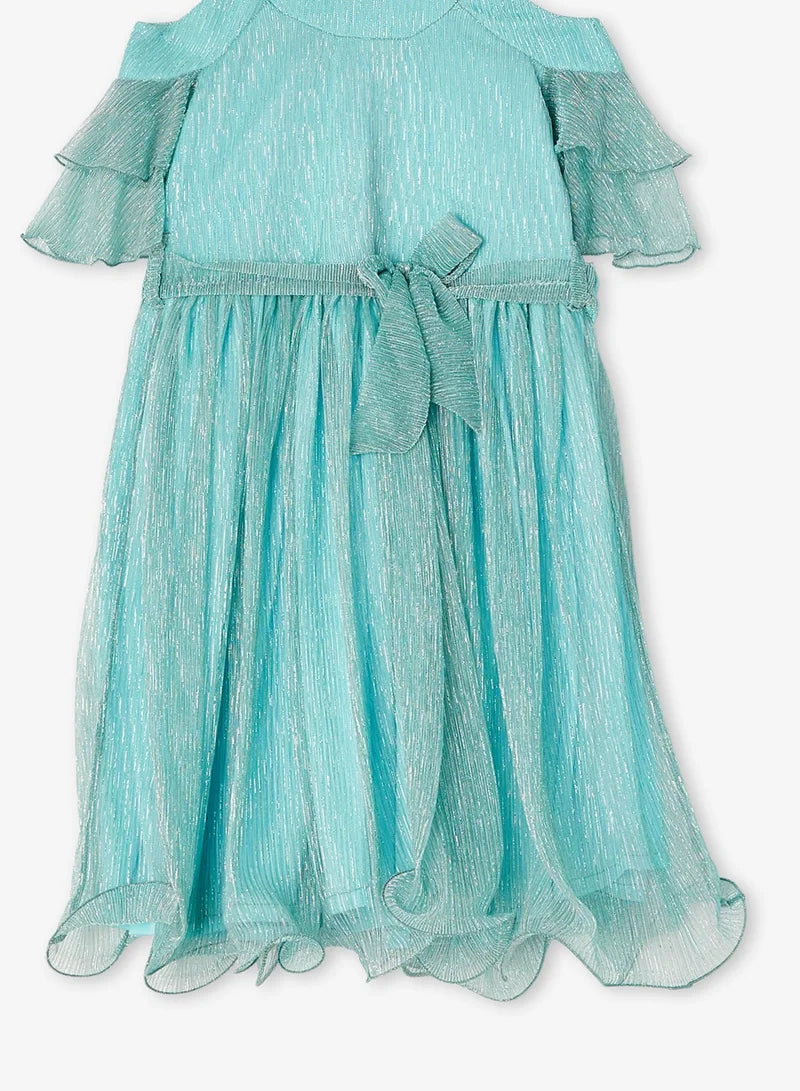 Little Cold Shoulder Solid Dress