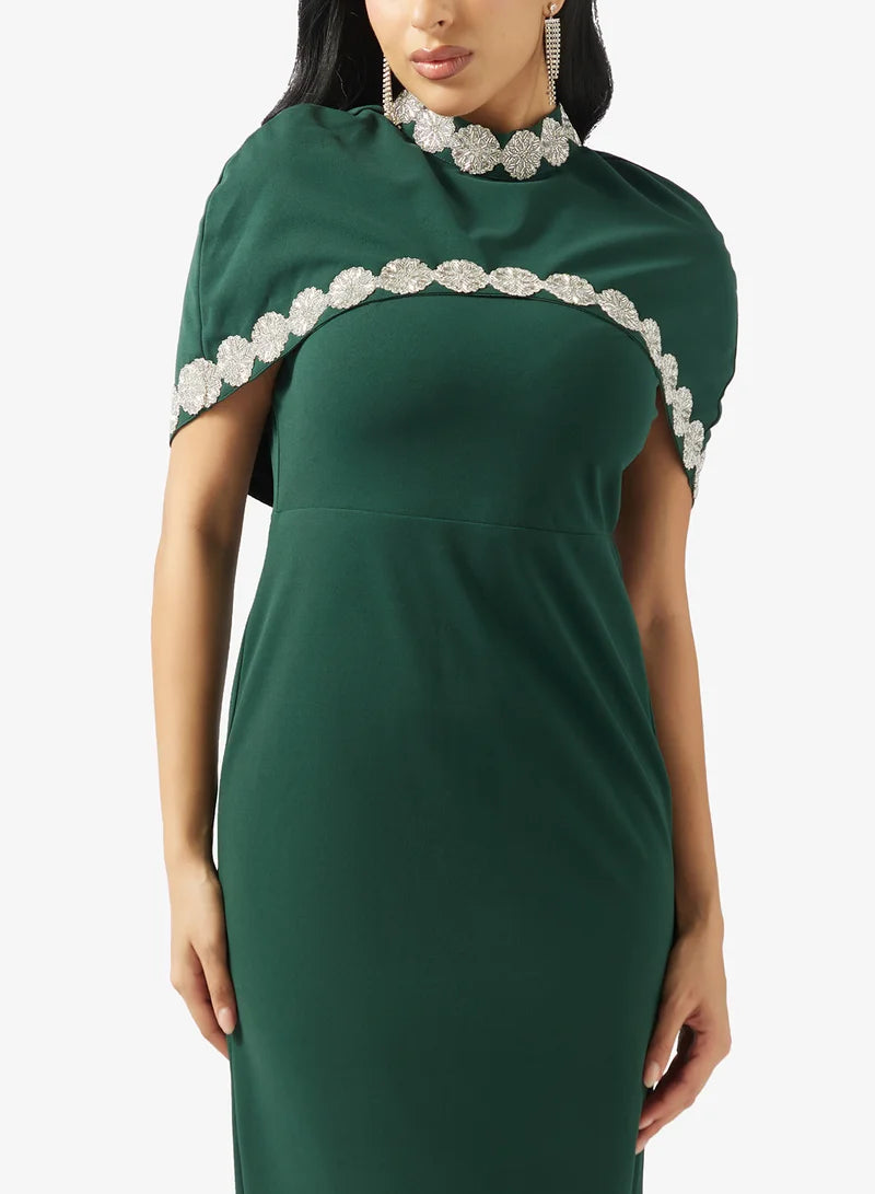 Short Sleeves Maxi Dress