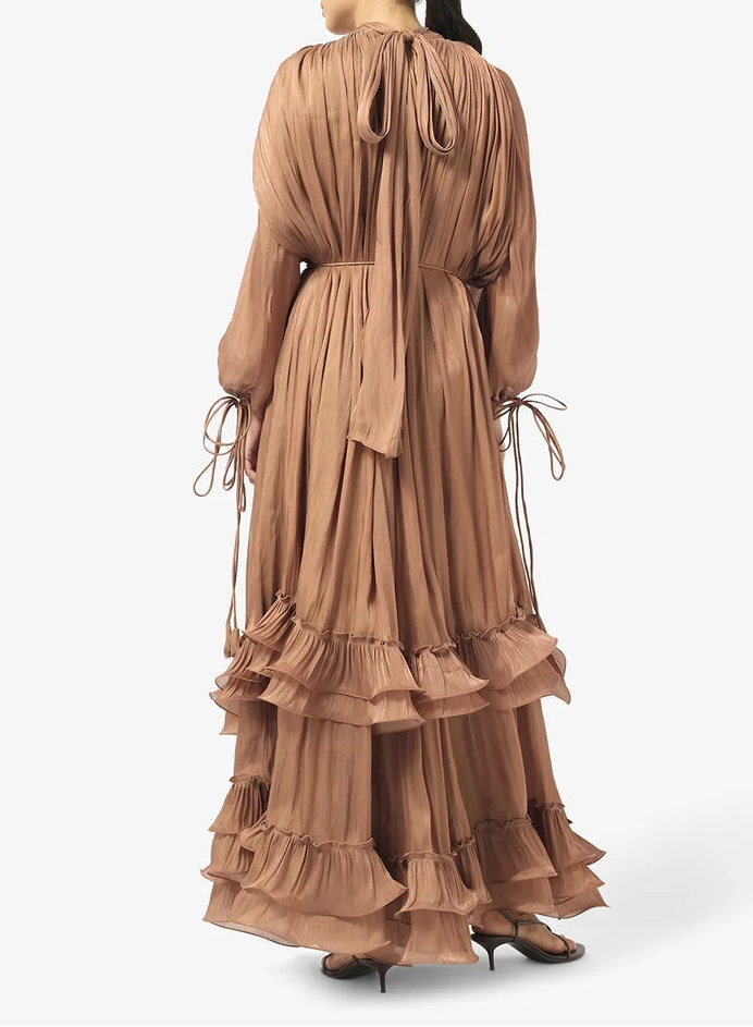 Ruffle Detailed Maxi Dress