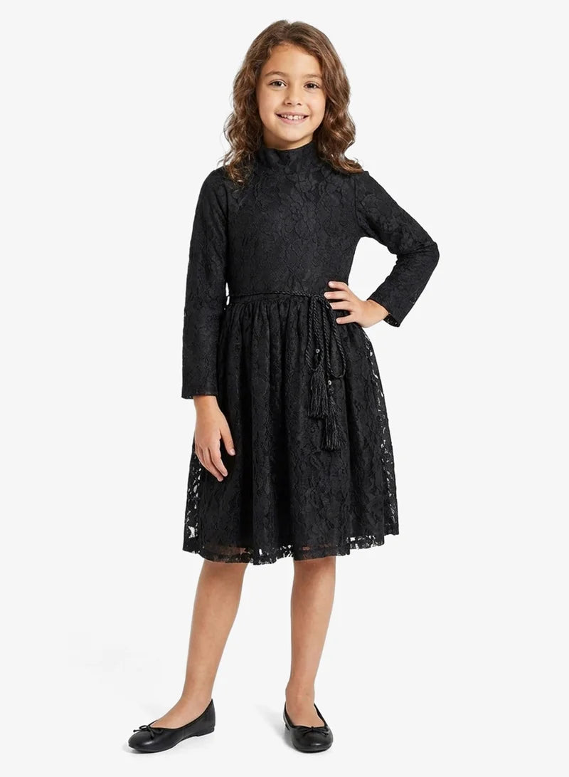 Little Lace Tassel Dress