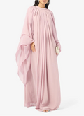 Mock Neck Chiffon Dress