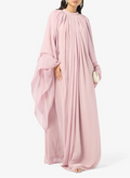 Mock Neck Chiffon Dress