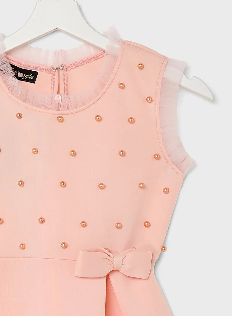 Little With Pearl Detailed Dress
