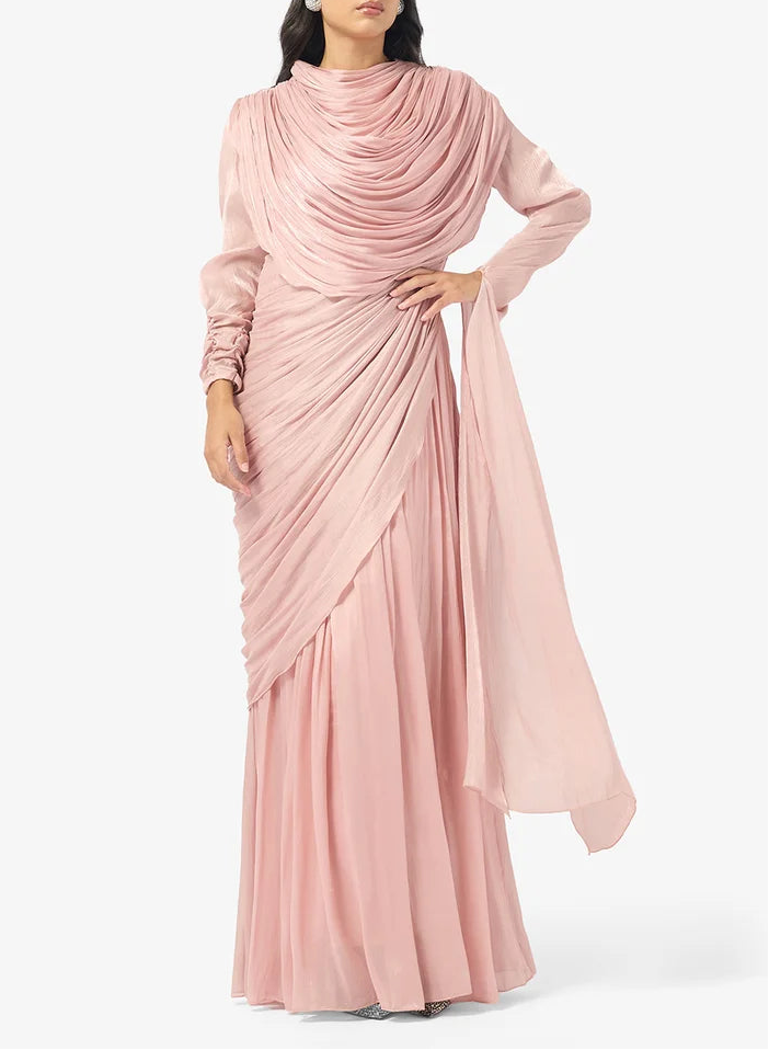 Mock Neck Maxi Dress