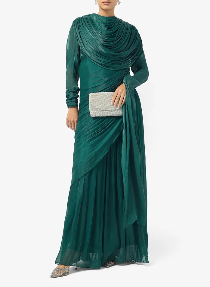 Mock Neck Maxi Dress