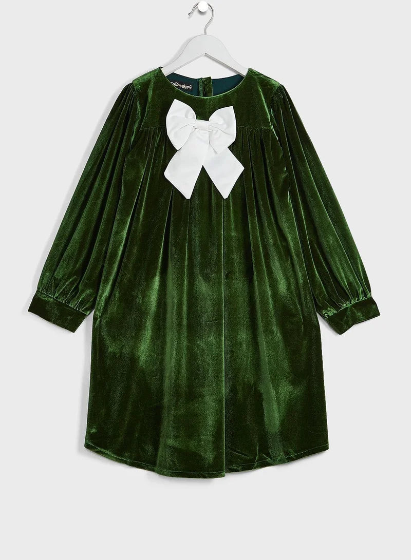 Velvet Bow Dress