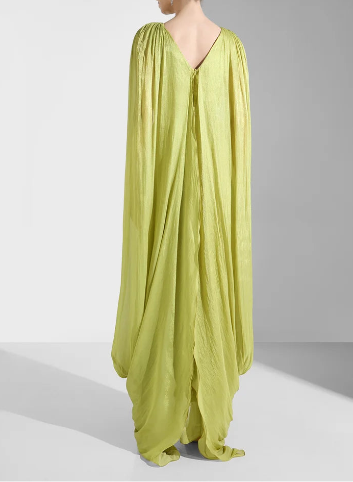 Draped Chiffon Gown