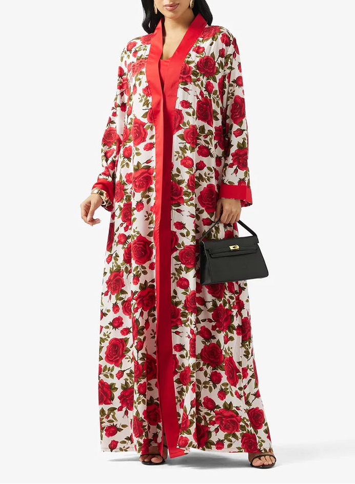Floral Print 2PCS Set Dress
