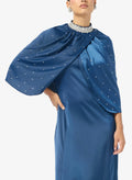 Three-Fourth Sleeve Maxi Dress