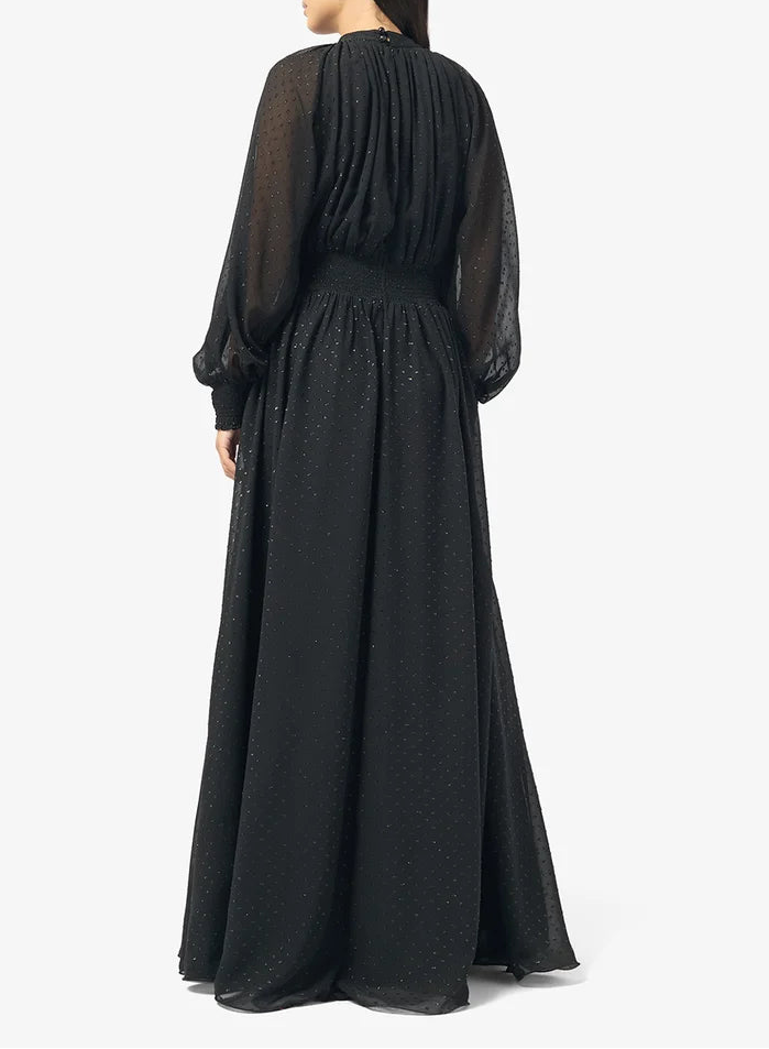 Puff Sleeve Maxi Dress