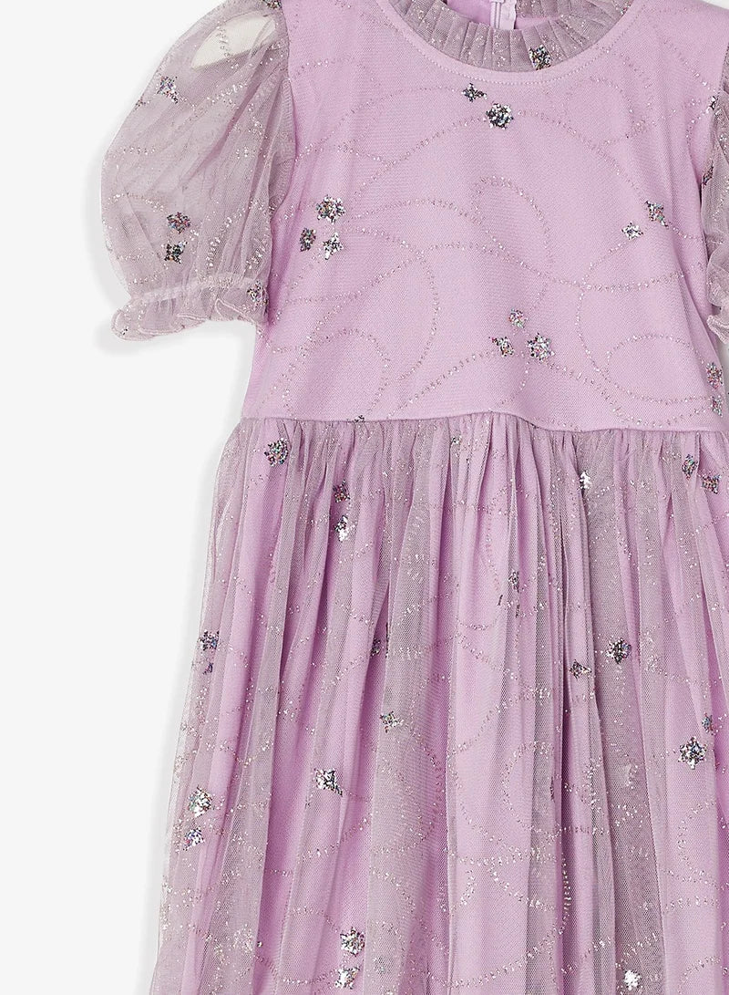Little Sparkle Mesh Dress