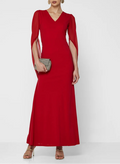 Split Sleeves Maxi Dress
