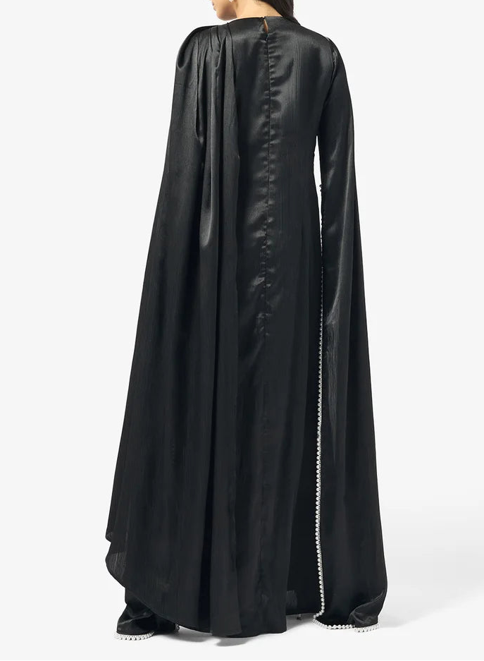 Split Sleeves Satin Dress
