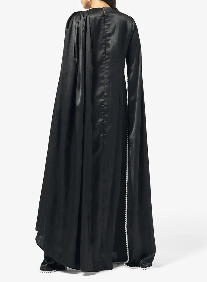 Split Sleeves Satin Dress