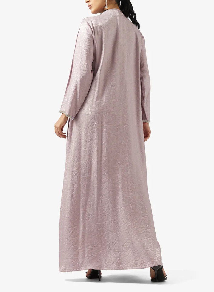 V neck With Sequin Abaya