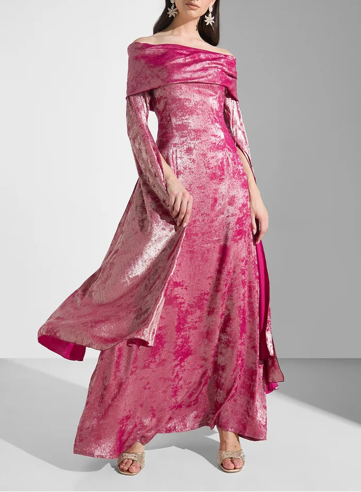 Off Shoulder Maxi Dress