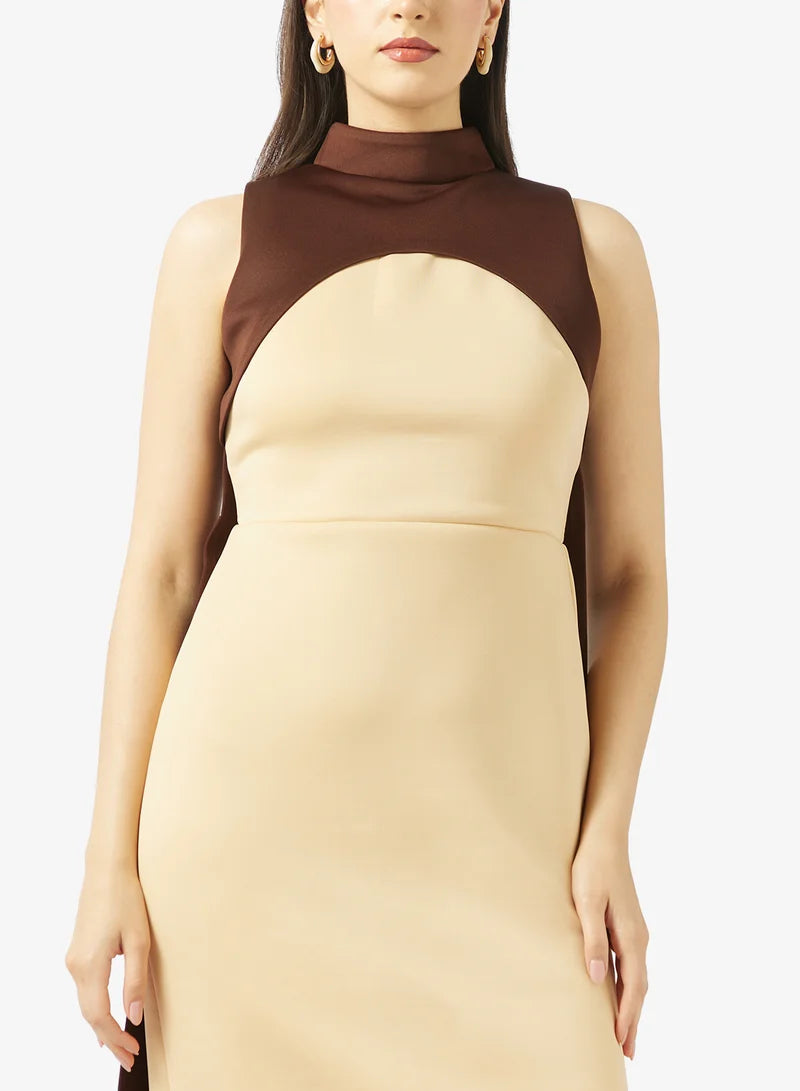 High Neck Maxi Dress