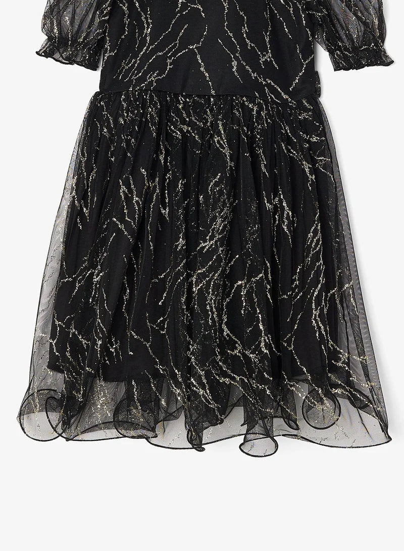 Little Sparkle Mesh Dress