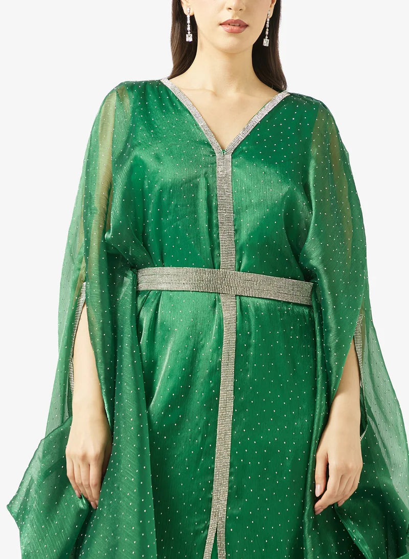 Vneck Midi Dress