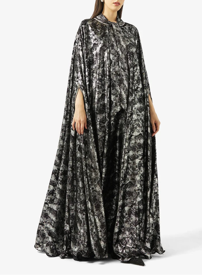Tie-Up Metallic Kaftan