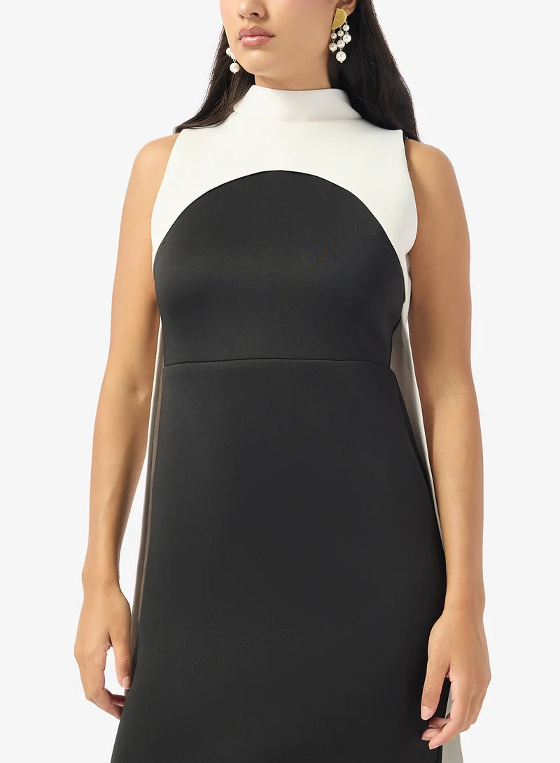 High Neck Maxi Dress