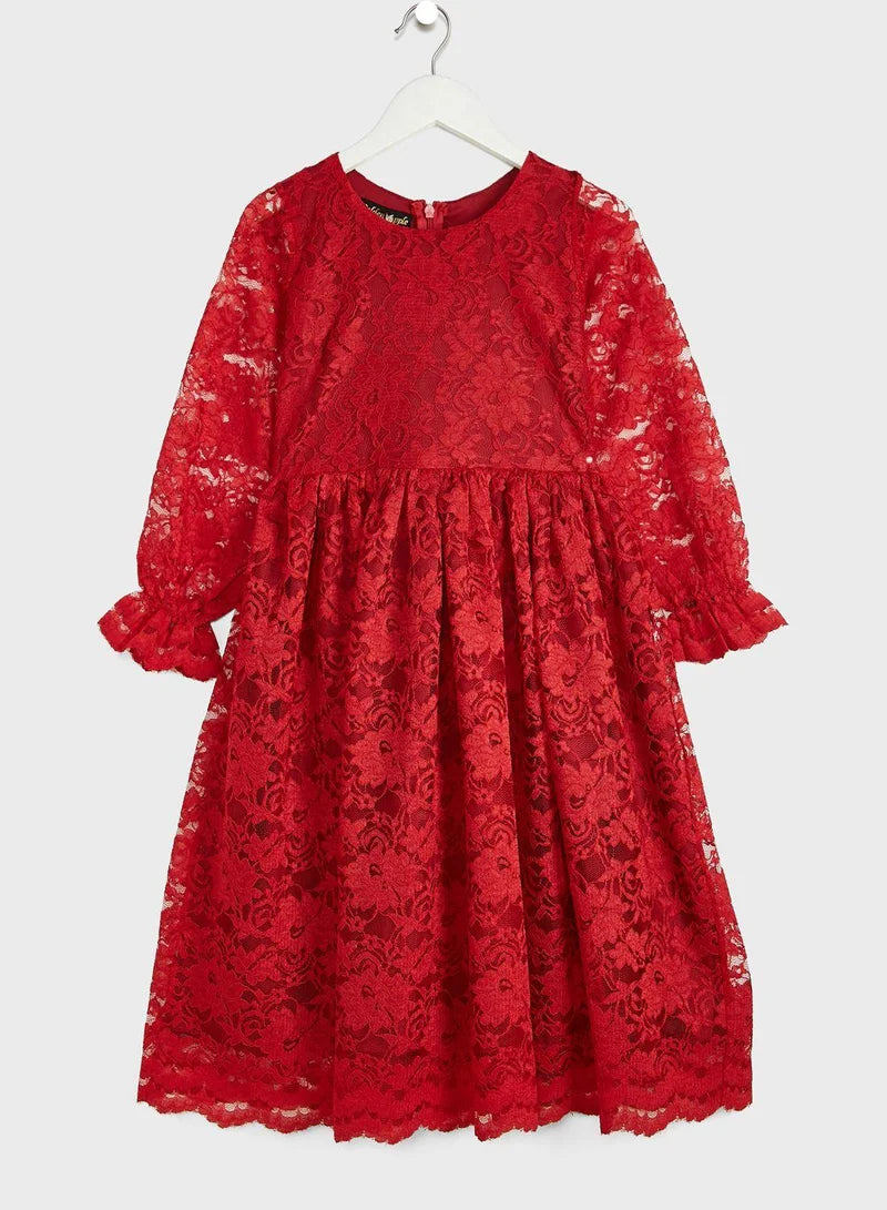 Lace A-Line Dress