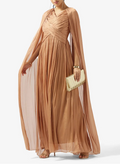 Pleated Chiffon Dress