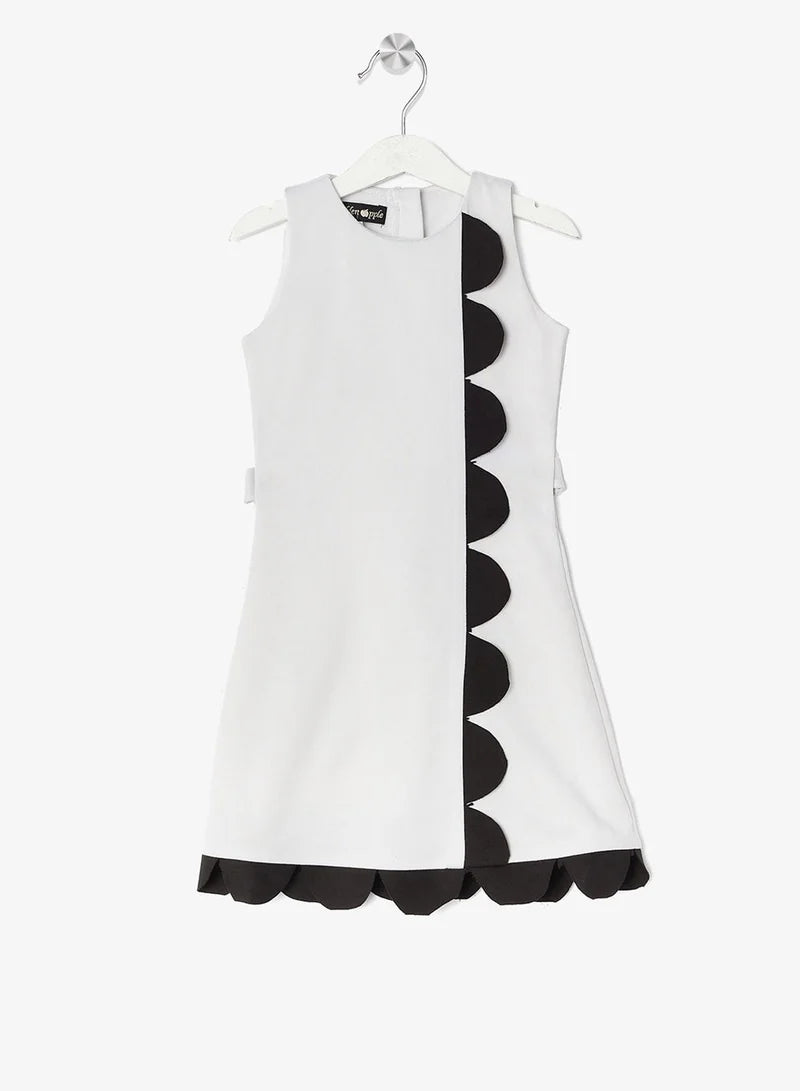 A-Line Scalloped Dress