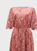 Floral Chiffon Midi Dress