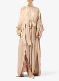 Metallic Crepe Maxi Dress