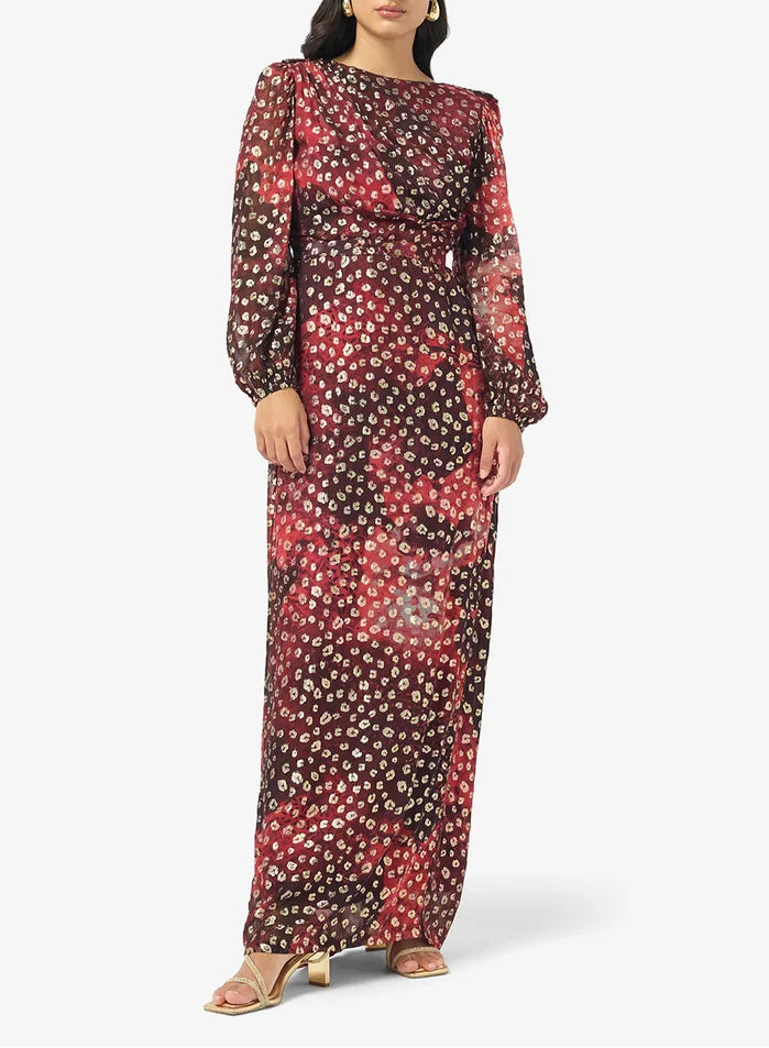 Puff Sleeve Belted Dress