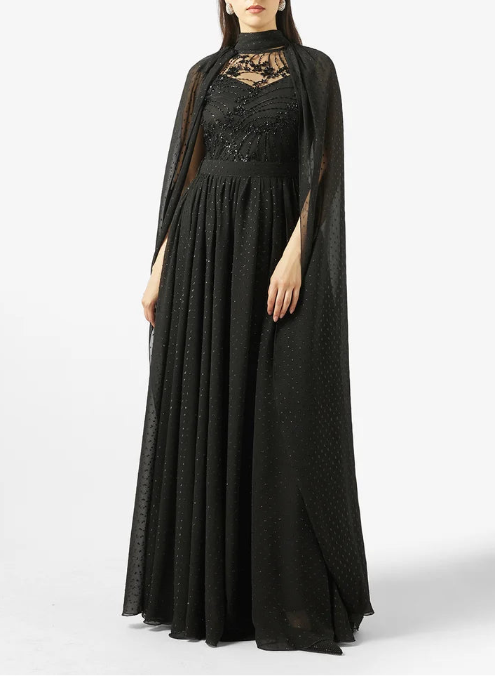 Sequin Top Maxi Dress