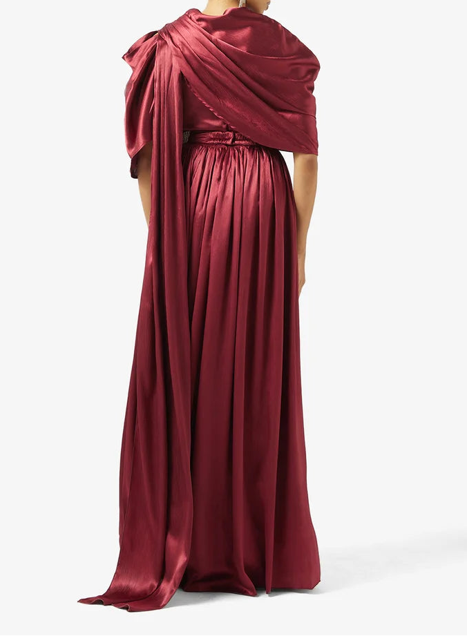 Short Sleeve Shimmer Maxi Dress