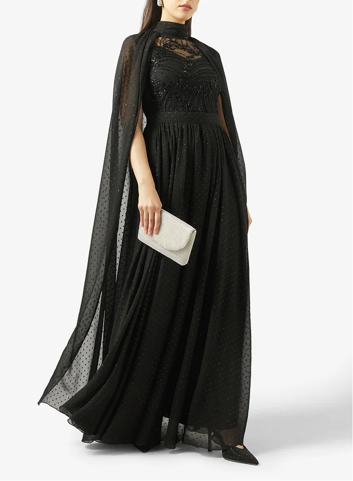 Sequin Top Maxi Dress
