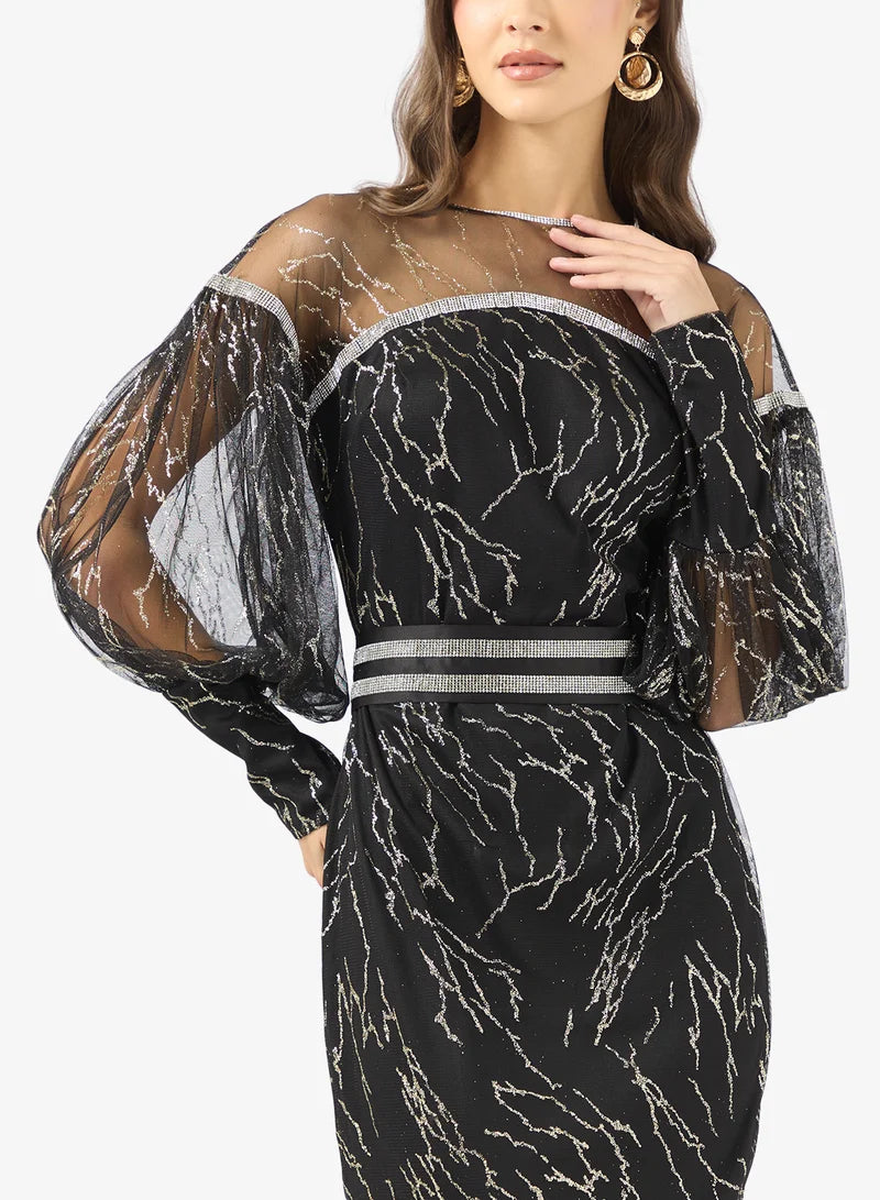 Embellished Evening Dress