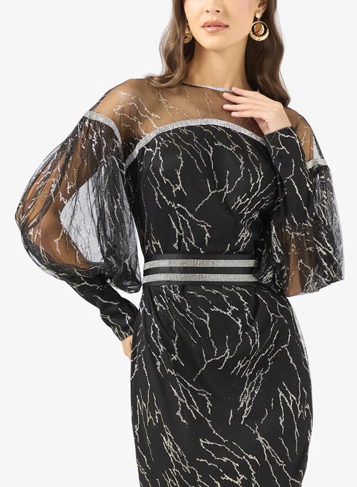 Embellished Evening Dress