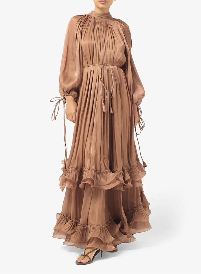 Ruffle Detailed Maxi Dress