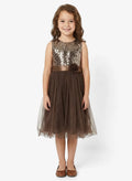 Sequin Bodice Tulle Dress