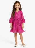 Lace Ruffle Sleeve Dress