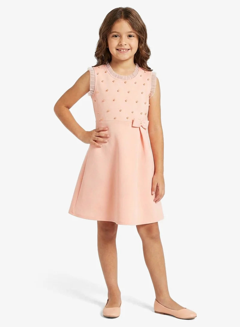 Little With Pearl Detailed Dress